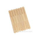 Sticks de cire en bois Cosmetic Spatula Hot Stamp Logo